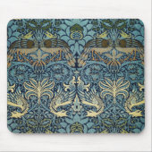 William Morris Pfau und Drache Webdesign Mousepad (Vorne)