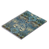 William Morris Pfau und Drache Webdesign Notizblock (Linke Seite)