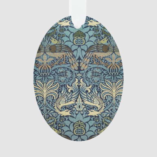 William Morris Pfau und Drache Webdesign Ornament (Vorderseite)