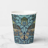 William Morris Pfau und Drache Webdesign Pappbecher (Links)
