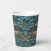 William Morris Pfau und Drache Webdesign Pappbecher (Rechts)