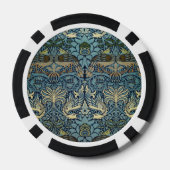 William Morris Pfau und Drache Webdesign Pokerchips (Rückseite)