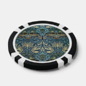 William Morris Pfau und Drache Webdesign Pokerchips (Einzeln)