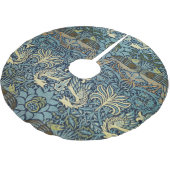 William Morris Pfau und Drache Webdesign Polyester Weihnachtsbaumdecke (Schrägansicht)