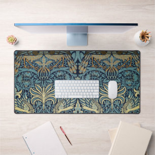 William Morris Pfau und Drache Webdesign Schreibtischunterlage