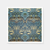 William Morris Pfau und Drache Webdesign Serviette (Vorderseite)