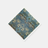 William Morris Pfau und Drache Webdesign Serviette (Ecke)