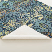 William Morris Pfau und Drache Webdesign Sherpadecke (3/4)