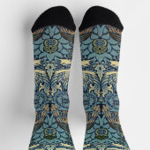 William Morris Pfau und Drache Webdesign Socken (Oben)