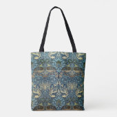 William Morris Pfau und Drache Webdesign Tasche (Rückseite)