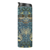 William Morris Pfau und Drache Webdesign Thermosbecher (Nach rechts gedreht)