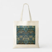 William Morris Pfau und Drache Webdesign Tragetasche (Rückseite)