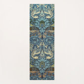 William Morris Pfau und Drache Webdesign Yogamatte (Vorderseite)