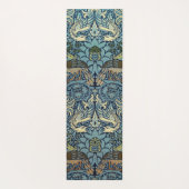 William Morris Pfau und Drache Webdesign Yogamatte (Rückseite)
