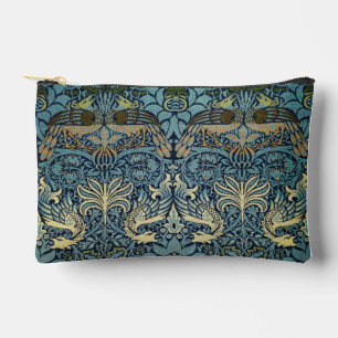 William Morris Pfau und Drache Webdesign Zubehörtasche