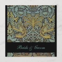 William Morris-Pfaus, die Einladungen Wedding sind