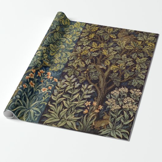 William Morris - Pheasant Bird Tree Botanical Geschenkpapier (Ungerollt)