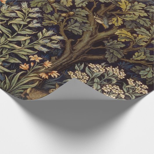 William Morris - Pheasant Bird Tree Botanical Geschenkpapier (Ecke)