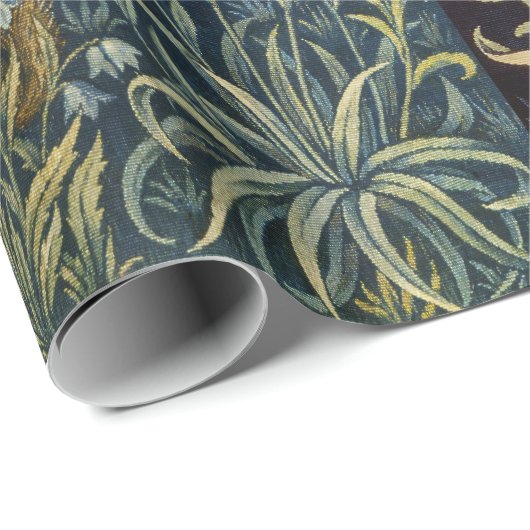 William Morris - Pheasant Bird Tree Botanical Geschenkpapier (Rolleneckpunkt)