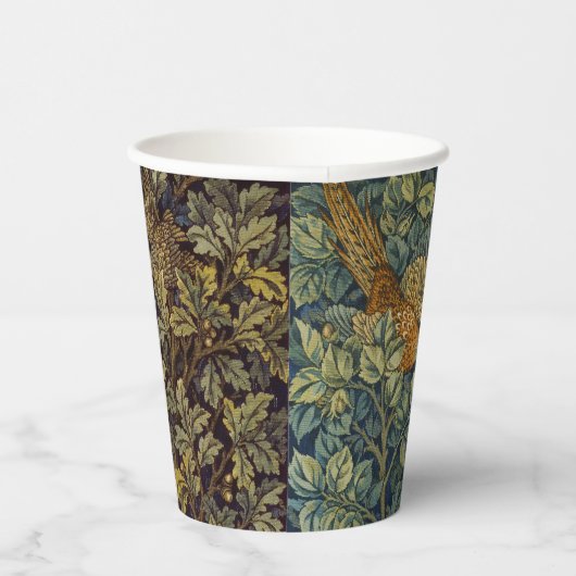 William Morris - Pheasant Bird Tree Botanical Pappbecher (Rechts)