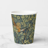 William Morris - Pheasant Bird Tree Botanical Pappbecher (Vorderseite)