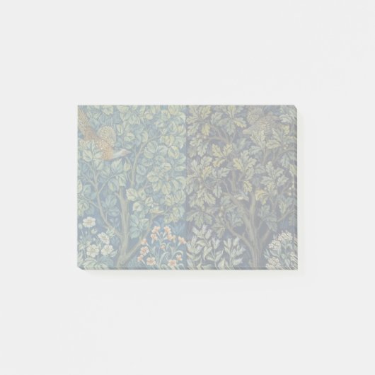 William Morris - Pheasant Bird Tree Botanical Post-it Klebezettel (Vorderseite)