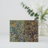 William Morris - Pheasant Bird Tree Botanical Postkarte (Stehend Vorderseite)