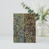 William Morris - Pheasant Bird Tree Botanical Postkarte (Stehend Vorderseite)