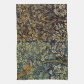 William Morris Pheasant Bird Tree Flower Geschirrtuch (Vertikal)