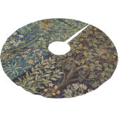 William Morris Pheasant Bird Tree Flower Polyester Weihnachtsbaumdecke (Schrägansicht)