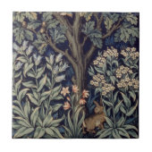 William Morris Pheasant Bird Tree Woodland Fliese (Vorderseite)