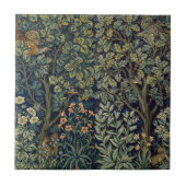 William Morris Pheasant Bird Tree Woodland Fliese (Vorderseite)
