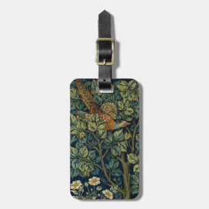 William Morris Pheasant Bird Tree Woodland Gepäckanhänger