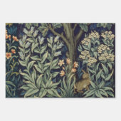 William Morris Pheasant Bird Tree Woodland Geschenkpapier Set (Vorderseite 3)