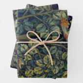 William Morris Pheasant Bird Tree Woodland Geschenkpapier Set (Beispiel)
