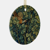William Morris Pheasant Bird Tree Woodland Keramik Ornament (Rechts)