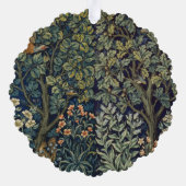 William Morris Pheasant Bird Tree Woodland Ornament Karte (Rückseite)