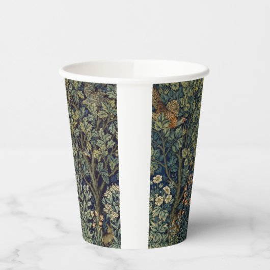 William Morris Pheasant Bird Tree Woodland Pappbecher (Links)