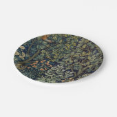 William Morris Pheasant Bird Tree Woodland Pappteller (Schrägansicht)