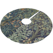 William Morris Pheasant Bird Tree Woodland Polyester Weihnachtsbaumdecke (Schrägansicht)