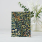 William Morris Pheasant Bird Tree Woodland Postkarte (Stehend Vorderseite)