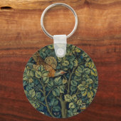 William Morris Pheasant Bird Tree Woodland Schlüsselanhänger (Vorderseite)