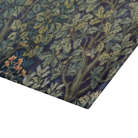 William Morris Pheasant Bird Tree Woodland Schneidebrett (Ecke)