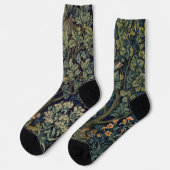 William Morris Pheasant Bird Tree Woodland Socken (Linkes Detail)