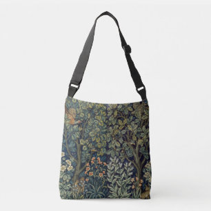 William Morris Pheasant Bird Tree Woodland Tragetaschen Mit Langen Trägern