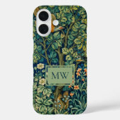 William Morris Pheasant Custom Monogram Case-Mate iPhone Hülle (Rückseite)