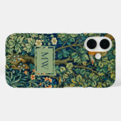 William Morris Pheasant Custom Monogram Case-Mate iPhone Hülle (Rückseite (Horizontal))