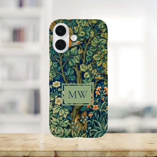 William Morris Pheasant Custom Monogram Case-Mate iPhone Hülle