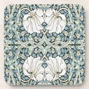 William Morris Pimpernel Blau Intricates Muster Getränkeuntersetzer