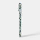 William Morris Pimpernel Blau Intricates Muster iPhone 15 Hülle (Linke Seite)